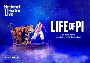 Life of Pi NT Live promotional poster depicting the tiger and the boy.