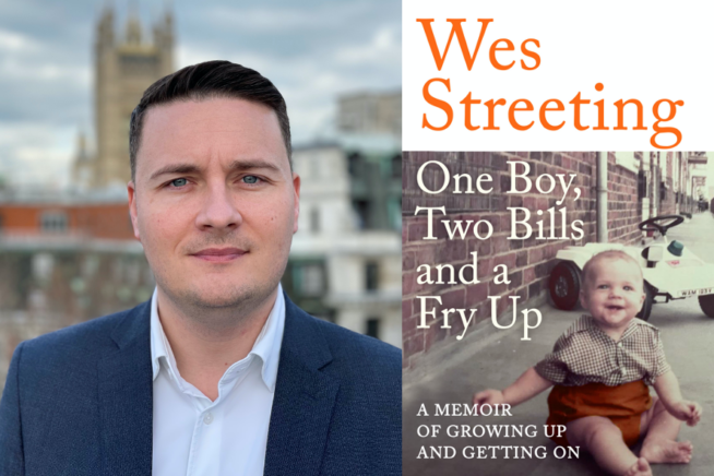 Wes Streeting, Labour MP and his memoir, Ony Boy, Two Bills and a Fry Up