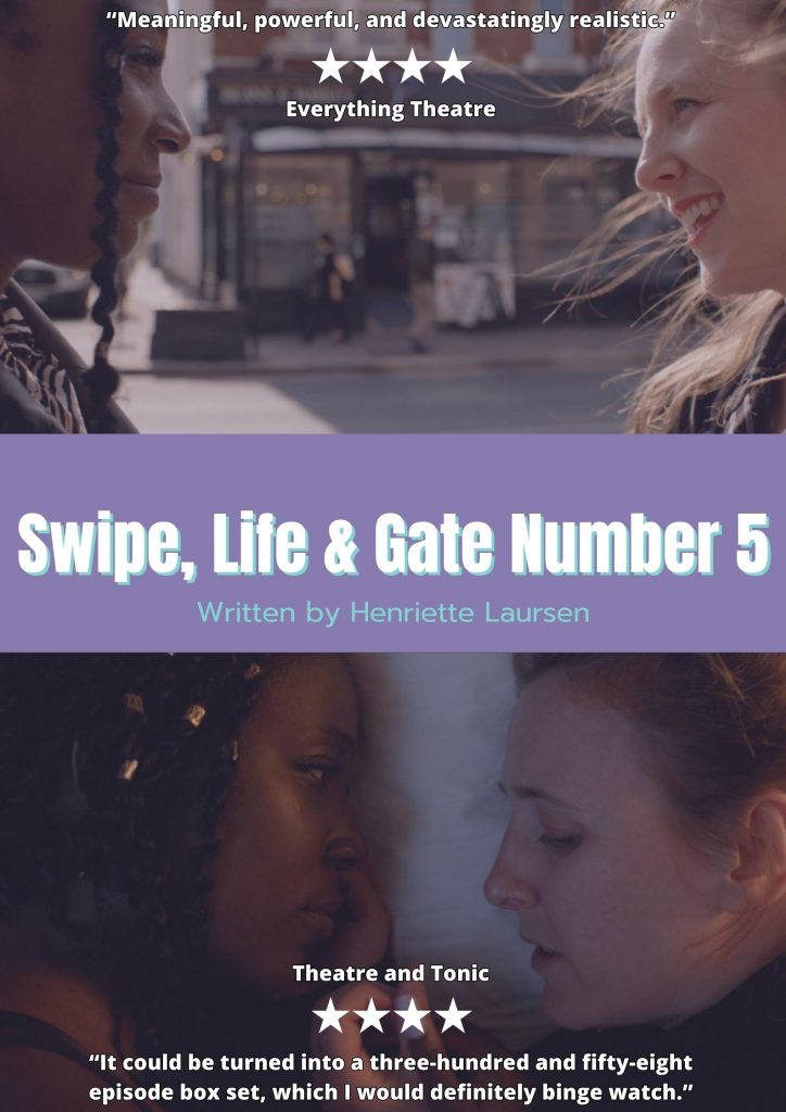 Swipe, Life and Gate Number 5 show poster by Henriette Laursen